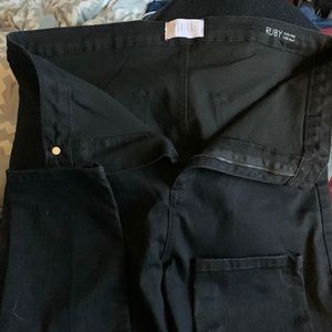 Savida black pants size 16.  More like 12.  Stretch pants EUR 44